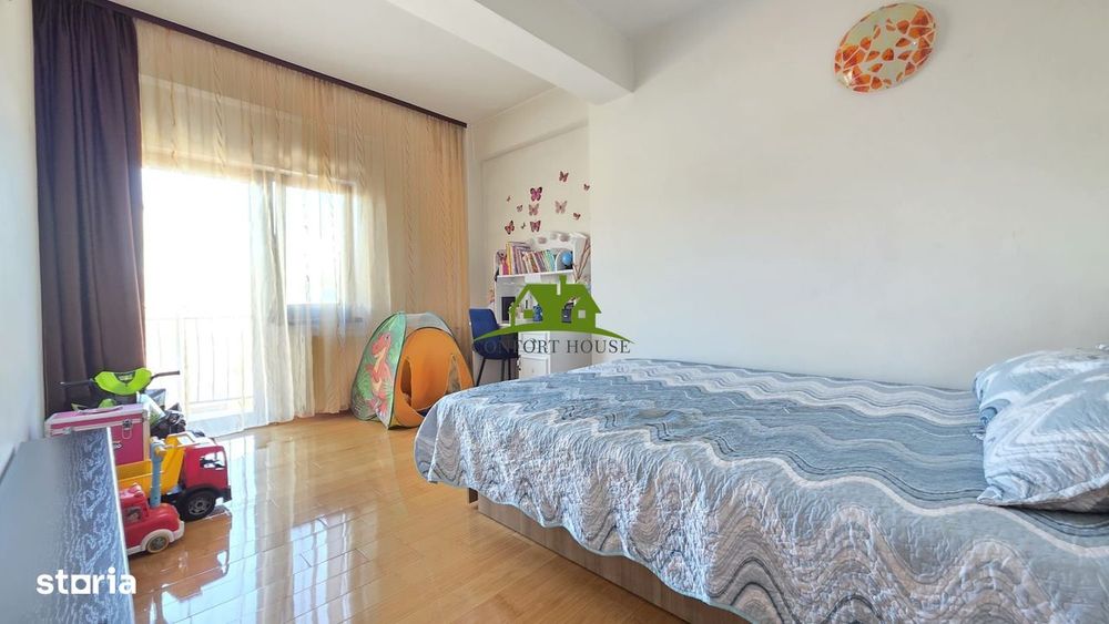 AP. 95mp la Et.2 cu 3 camere si 2 balcoane -complet utilat-zona Nord