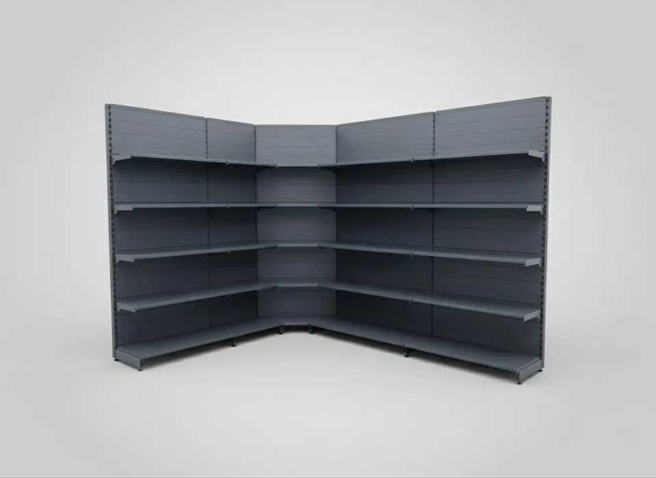 Стелажи за магазин, ъглови стелажи, рафтове/НОВИ/ПРОМОЦИЯ