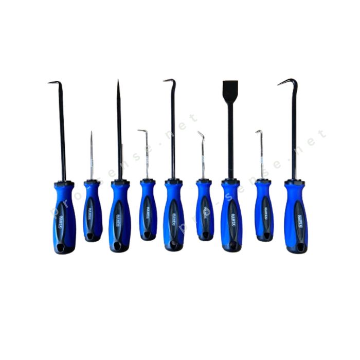 Куки, шила и стъргало / малки и големи / к-т 9 части HAWEK