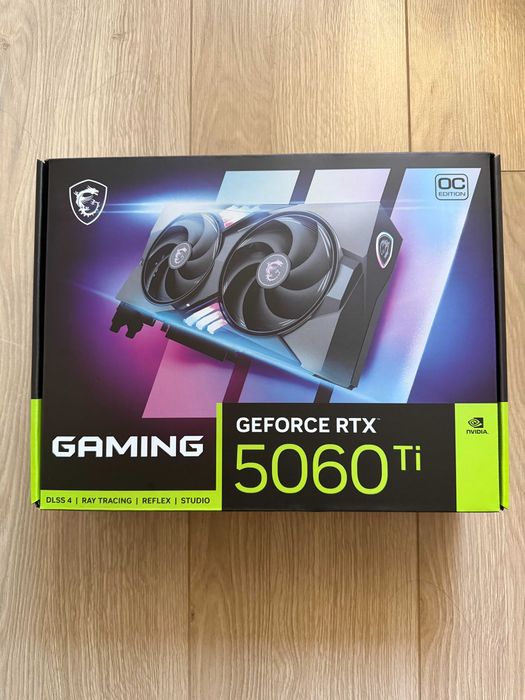 MSI RTX 5060 Ti Gaming OC 16GB GDDR7 – ЧИСТО НОВА с Гаранция