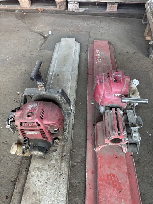 Placa vibranta  pentru beton (2 bucăți) – Motoare termice Honda GX25 / GX35 în 4 timpi, profil din aluminiu