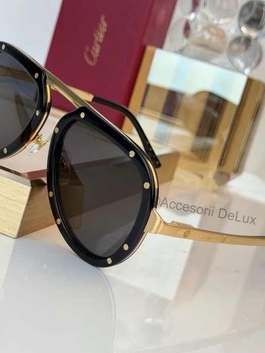 Ochelari de Soare Cartier CT0879S Noi Full Box Santos De Cartier  Gold