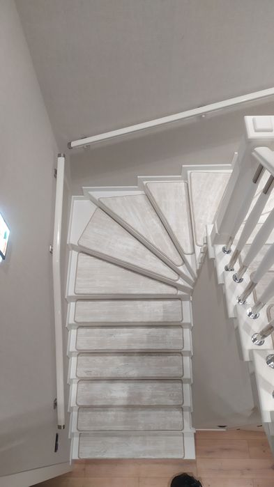 Установка на лестницу ковровые дорожки