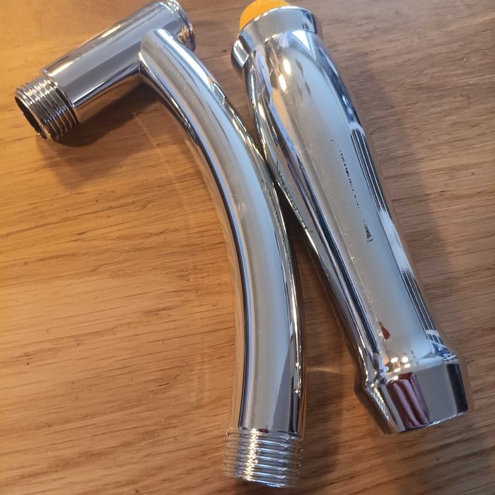 НОВА! Душ глава тип дъжд с ръчна душ слушалка, с удължително рамо, 15с