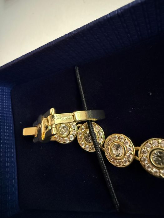 Vand bratara Swarovski angelic gold