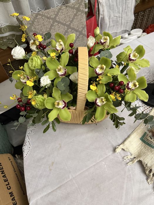 Цветы корзине свежие