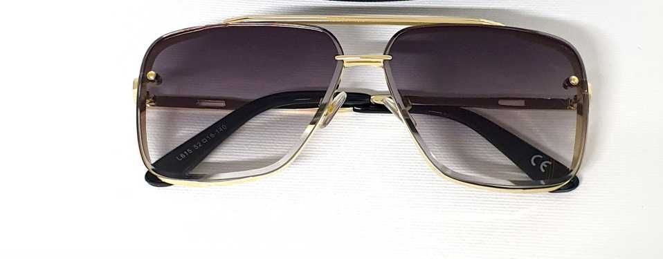 Ochelari de soare bărbați articol nou toc piele inclus cadou