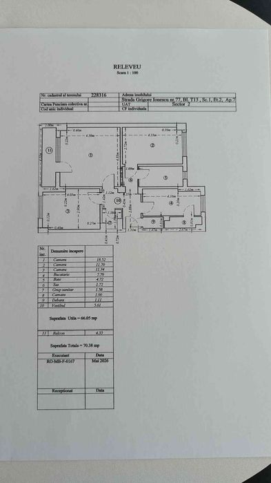 Vand apartament 3 camere  Lacul Tei