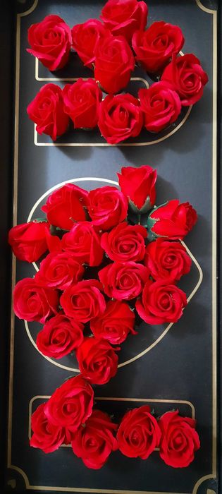 Trandafiri pânză, roșii 8 x 6 cm pentru decorațiuni, 35 bucăți