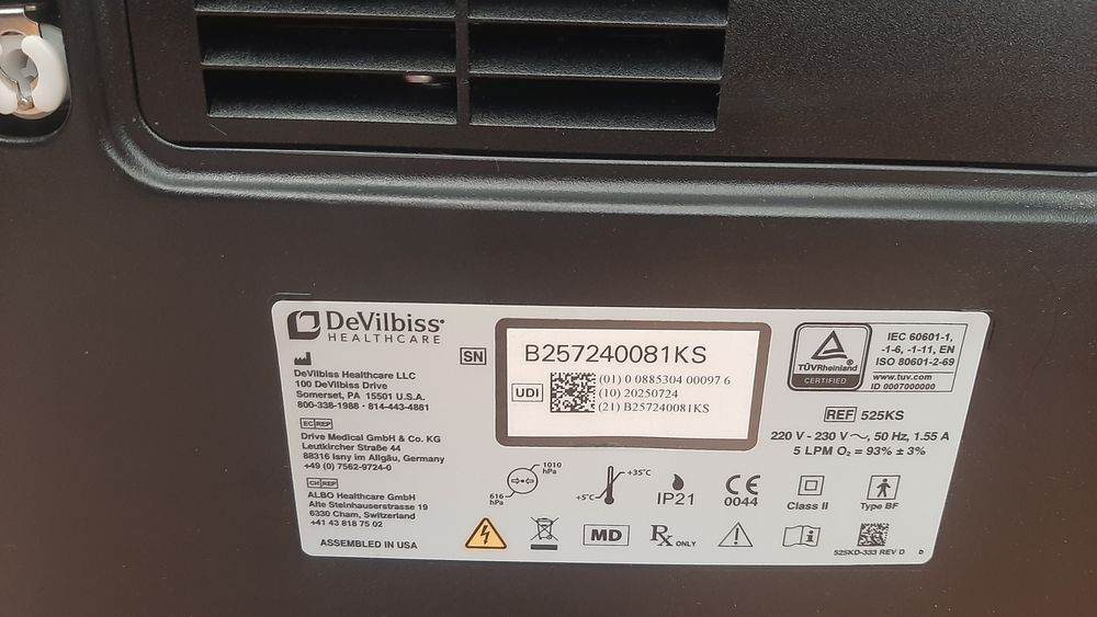 Кислороден концентратор DeVilbiss 5л.