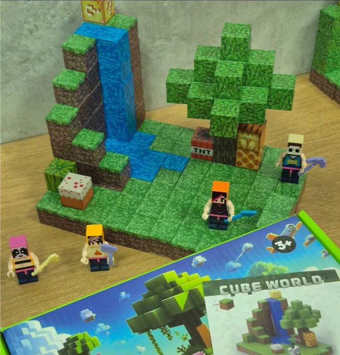 Ексклузивно | 228 ч. Майнкрафт Магнитни кубчета в 2 СПЕЦИАЛНИ КОМЛЕКТА