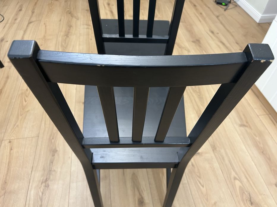 4 scaune IKEA Stefan negru-maro – set