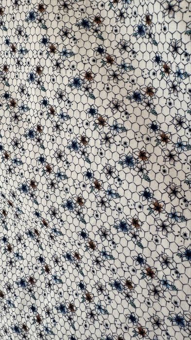 Teodor Бяла риза с фигурален принт Slim Fit