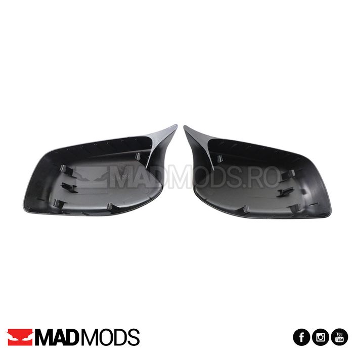 Set capace oglinzi M BMW Seria 5 6 E60 E61 E63 E64 NFL, Negru Lucios