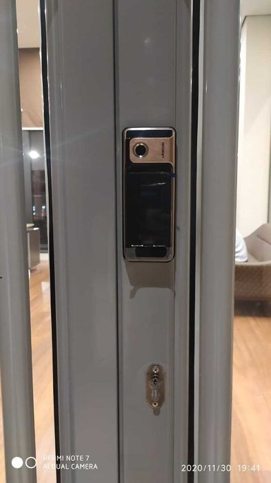 Установка кодовый замок с отпечатком  Unicor хорошего качества на жел.