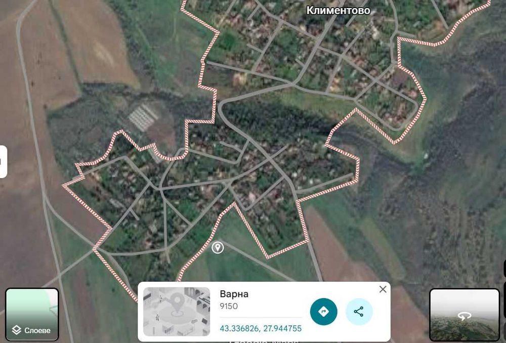 Продава се Парцел в с. Климентово, Област Варна - 1500 кв.м за 10 €/кв.м - Снимка #3