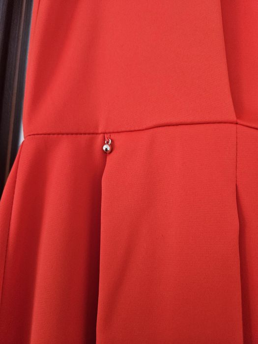 Rochie corai midi evazata marimea 36