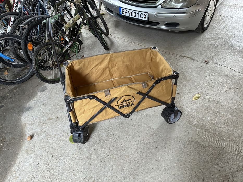 Сгъваема количка за къмпинг или риболов