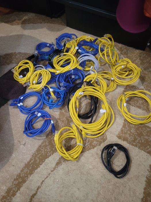 Rj 45 кабель. Бу