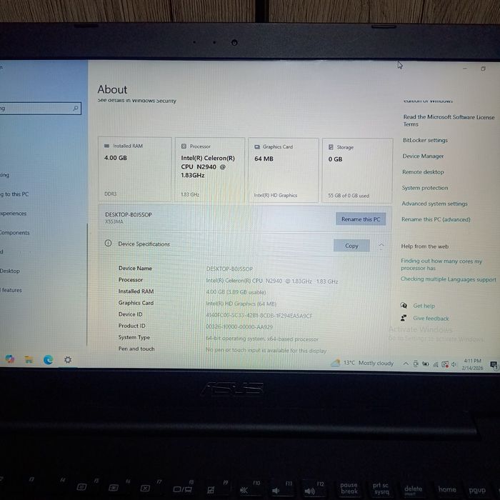 Laptop Asus X553 M