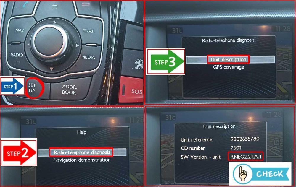 Карта навигация Ситроен C3 C4 C5 C8 Citroen ъпдейт MyWay/RT6/SMEG