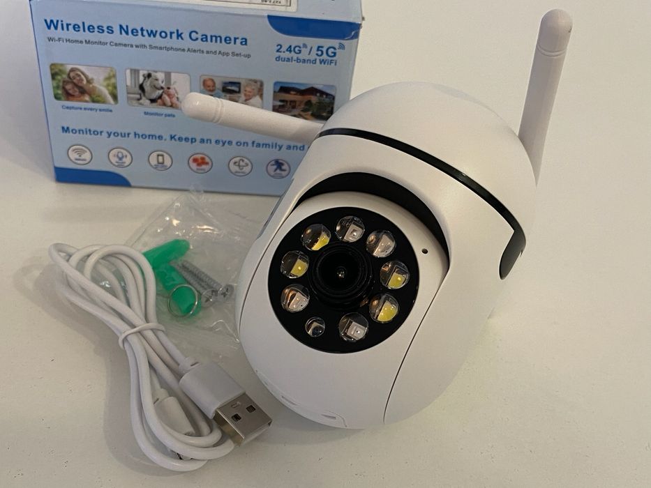 Куполна безжична камера за външен или вътрешен монтаж