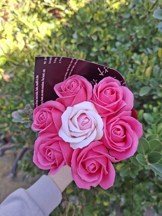 Buchet din trandafiri de sapun