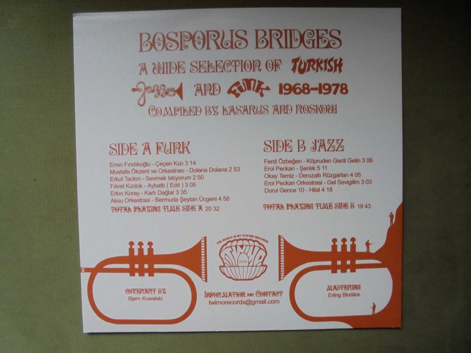 Нова грамофонна плоча с турски джаз и фънк