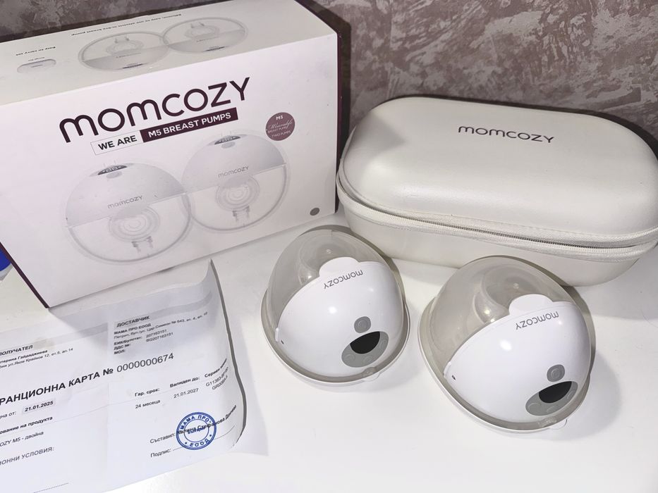 Двойна помпа за кърма Momcozy M5 hands free, в ГАРАНЦИЯ