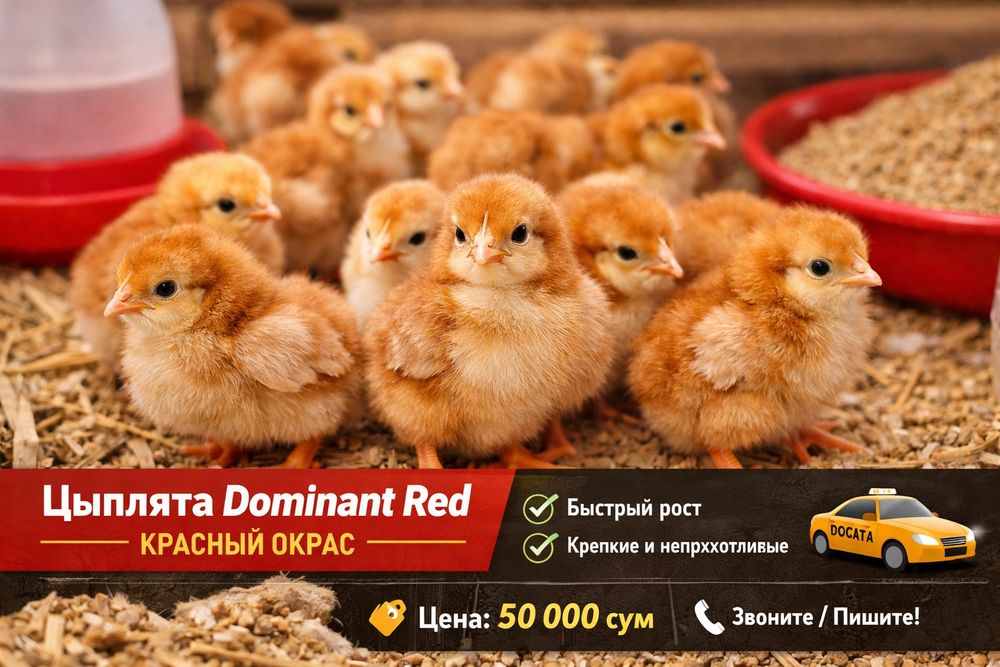 Цыплята Dominant Red красный окрас