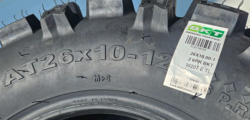 26x10.00-12 6 pliuri Anvelope ATV marca BKT M+S