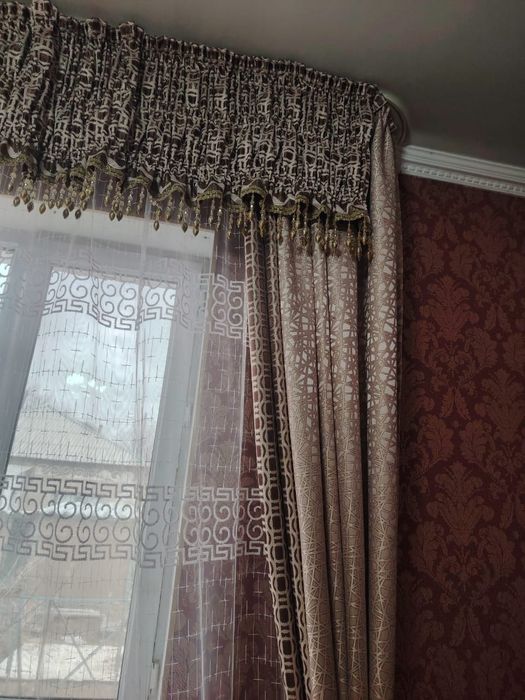 Шторы и тюль вместе новый