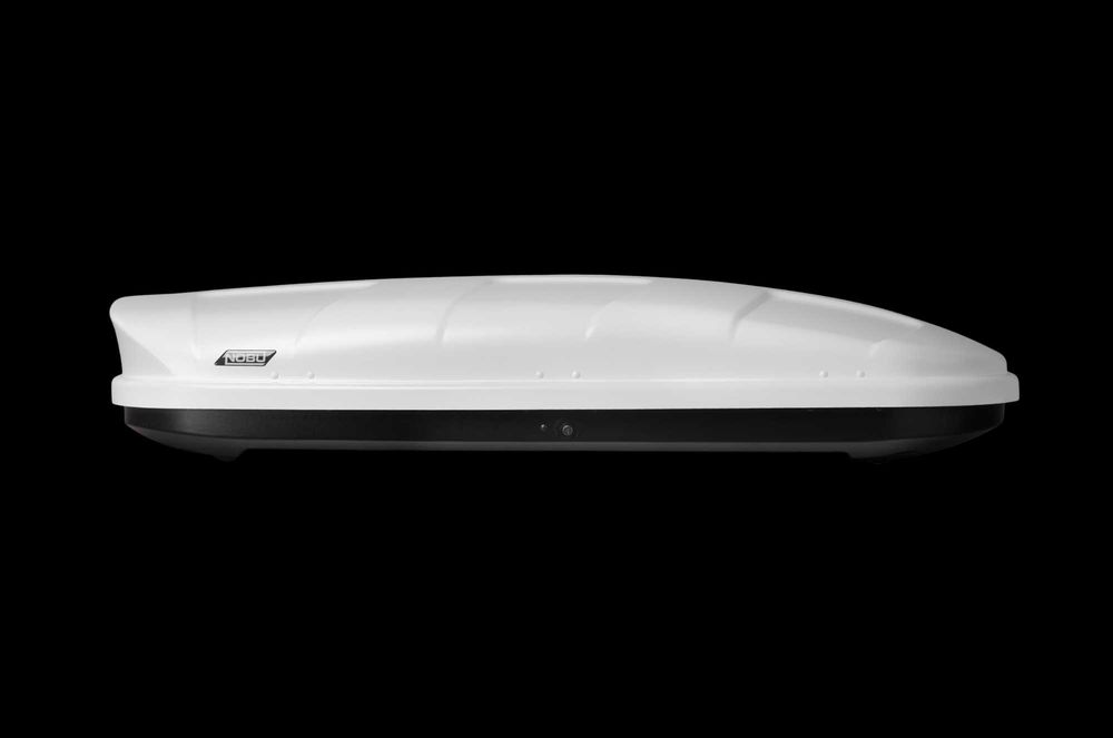 Автобокс NOBU "CROSS" белый (текстурный) двусторонний 380л.