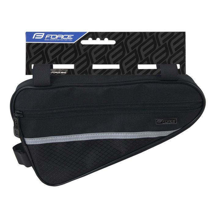 Чанта за велосипед колело LONG ECO, Монтаж на рамка, Черна