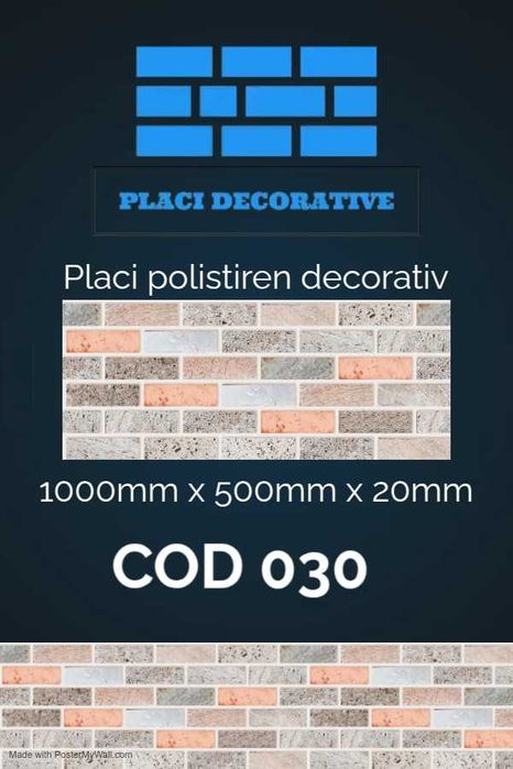 Placi decorative din polistiren grosime 2 cm cod 030
