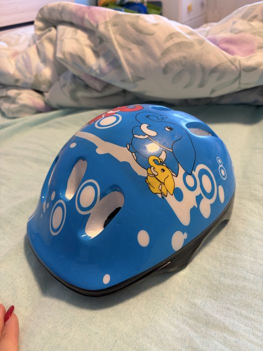 Протектори за лакти, ръце, колена XXS, Oxelo, Декатлон + Каска