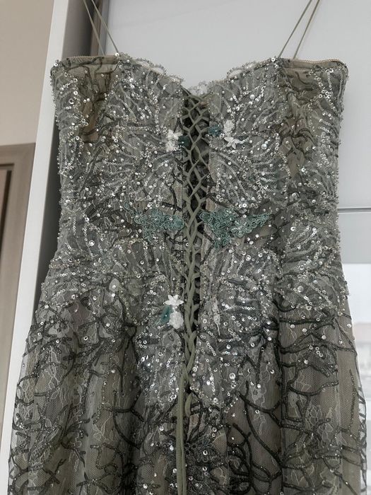 Елегантна рокля Julia Kontogruni, S размер, с корсет и фини камъчета