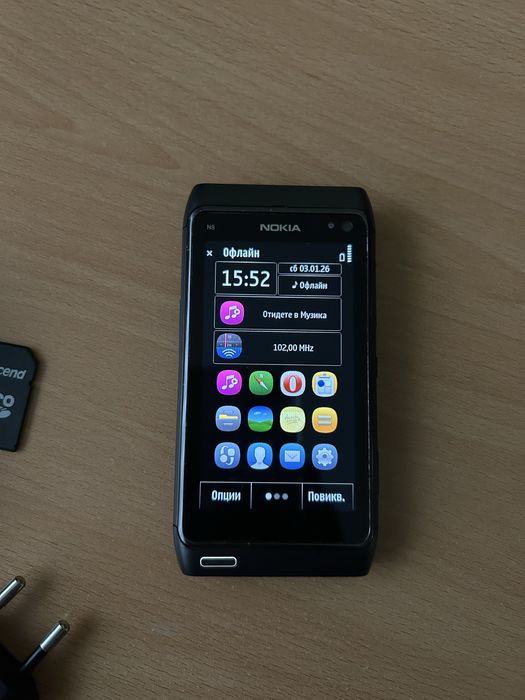 Nokia N8 черен запазен