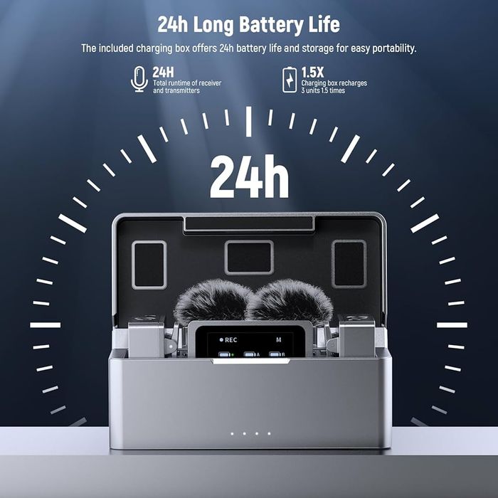 Проф. Безжичен микрофон. Брошка. Микрофон за камера. / телефон