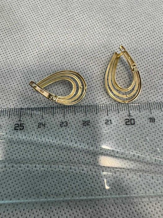 (Ag41) Cercei aur 14K B6050 - Certificat de garanție!