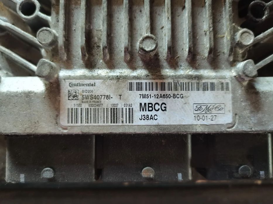 ECU Calculator motor Ford Focus 1.8 tdci 7M51-12A650-BCG 5WS40778I-T SID206