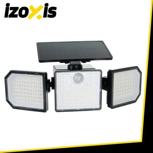 Соларна лампа 167 LED 500lm IP65 със сензор за движение и здрач