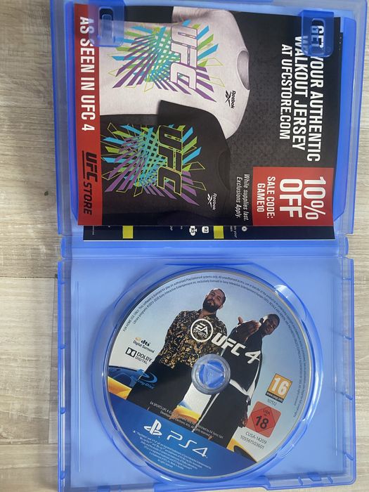 Диск UFC 4 игра playstation