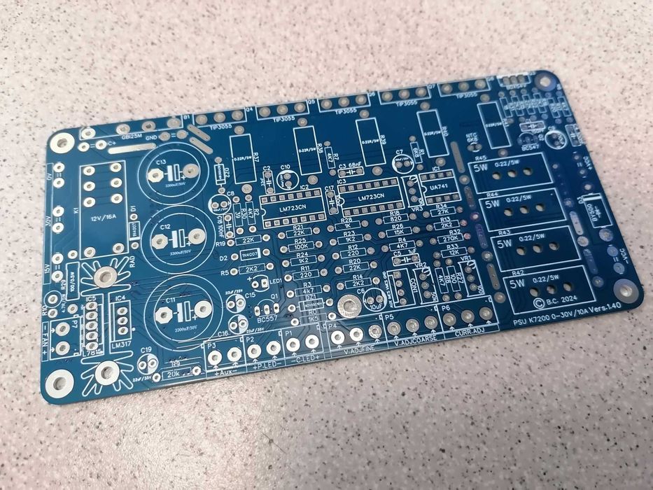 Cablaj PCB sursa reglabila 0-30v, 0-10a, k7200