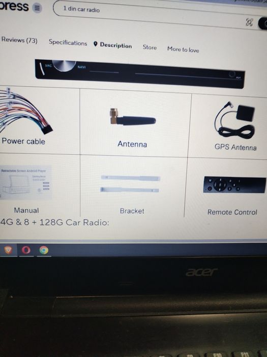 Продавам андроид мултимедия podofo 1 din.