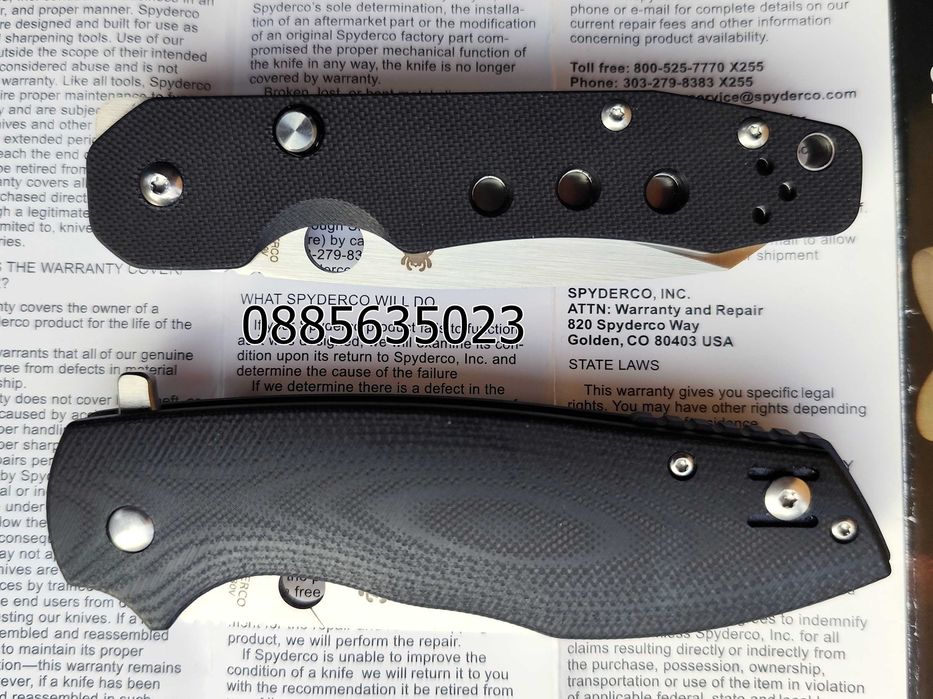 Spyderco C240 Kevin Smock / Brad Southard Positron C195