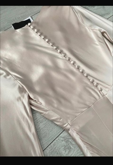 Rochie  ocazie satin ivoire sau mireasă