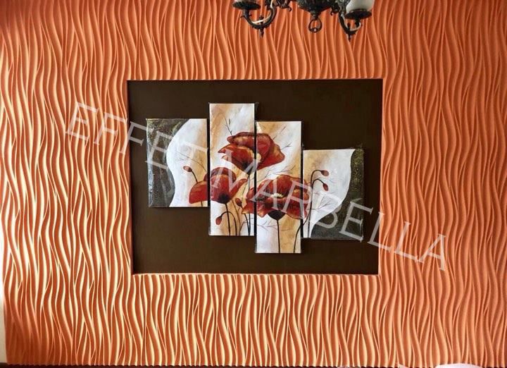 Декоративни 3D панели - 3д гипсови панели, облицовки за стени 0022