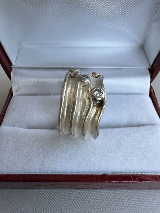 Inel din argint si cubic zirconia