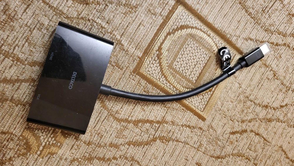 Deltaco Adaptor Mini DP la Hdmi-Vga  Nou